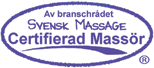 FRISKTLIV-massage i Kista/Stockholm är certifierad massör av Branschrådet Svensk Massage